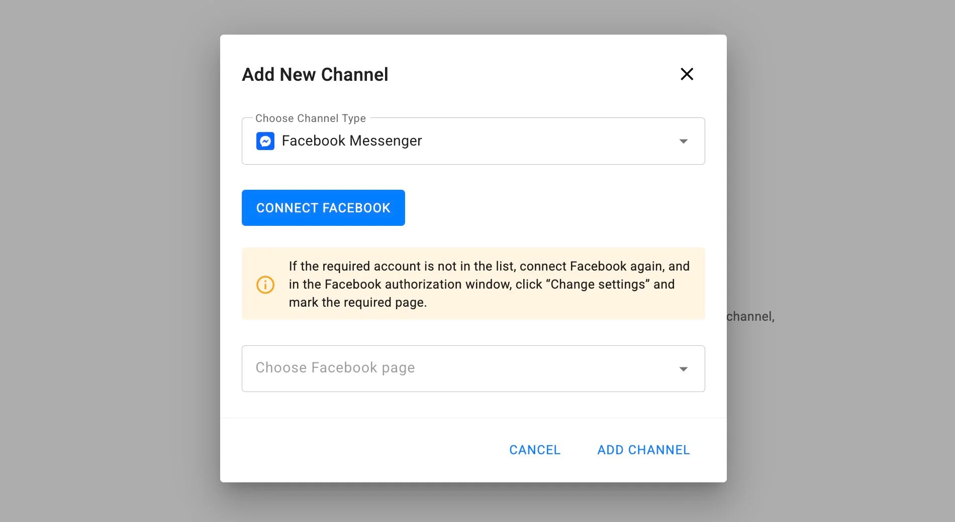 Adding Facebook Messenger channel in BotHelp