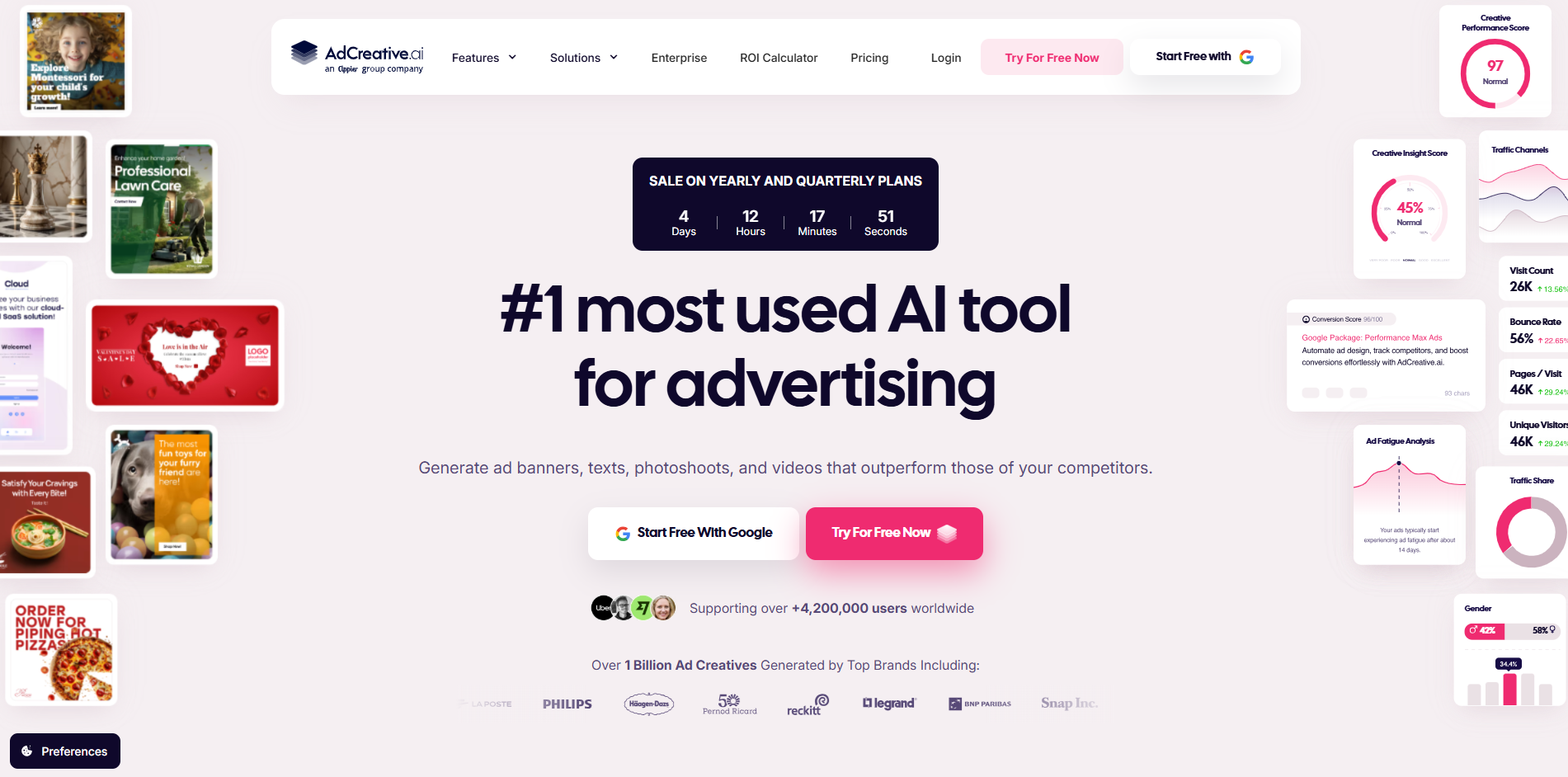 Нейросеть AdCreative.ai