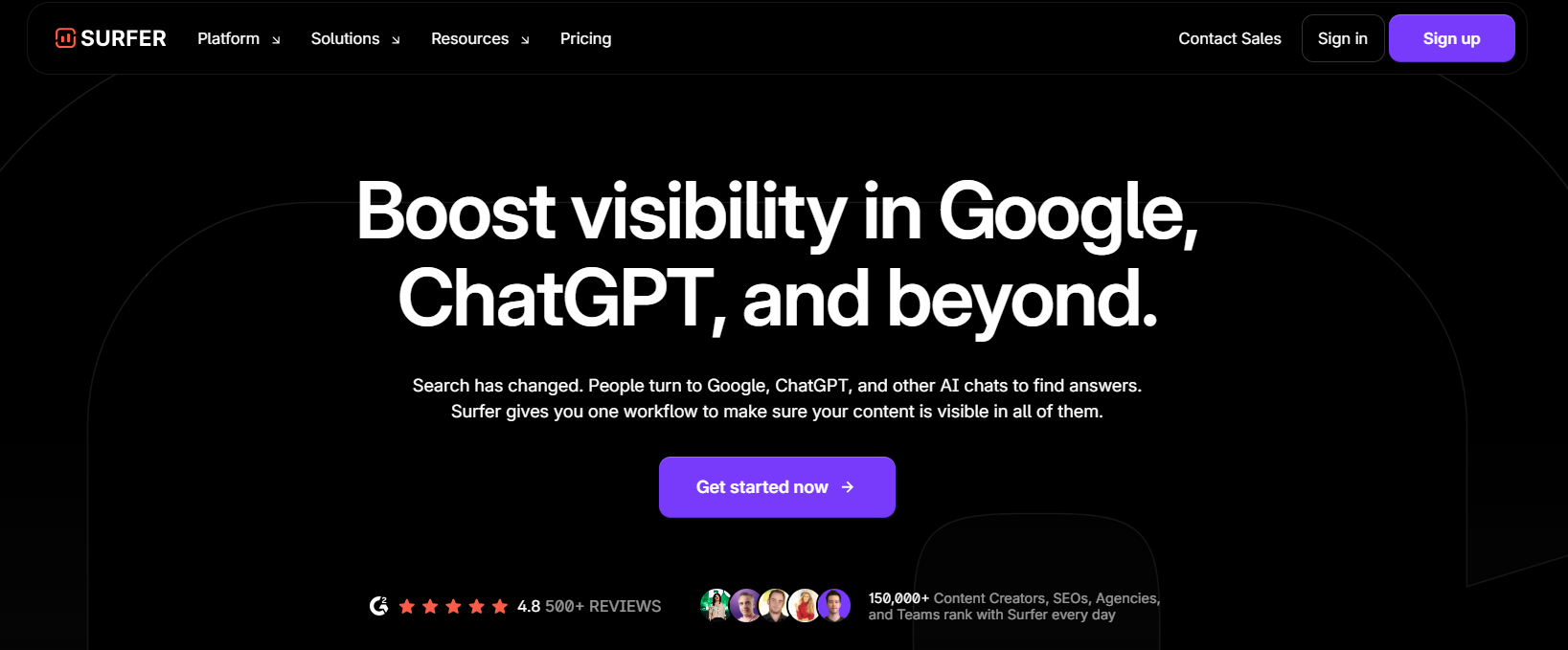 Нейросеть Surfer SEO