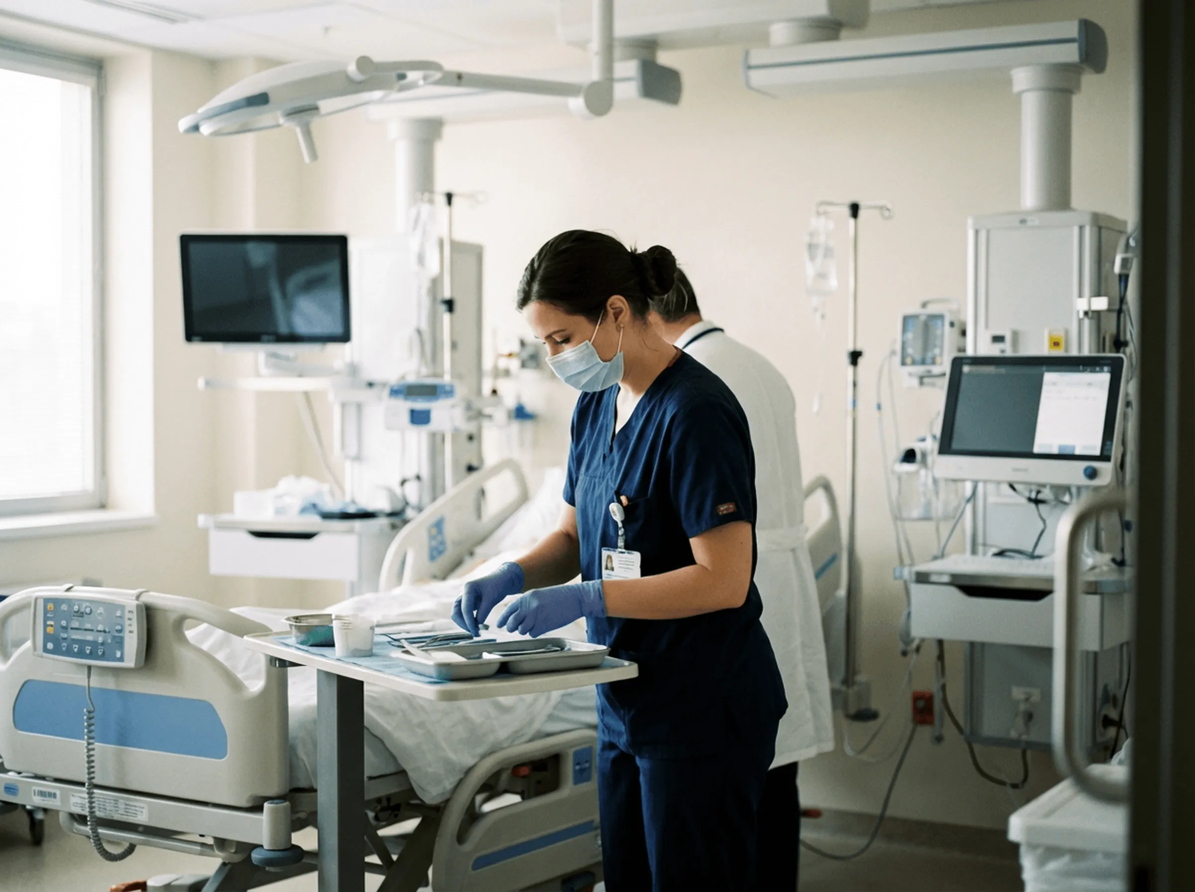 Медсестра в палате