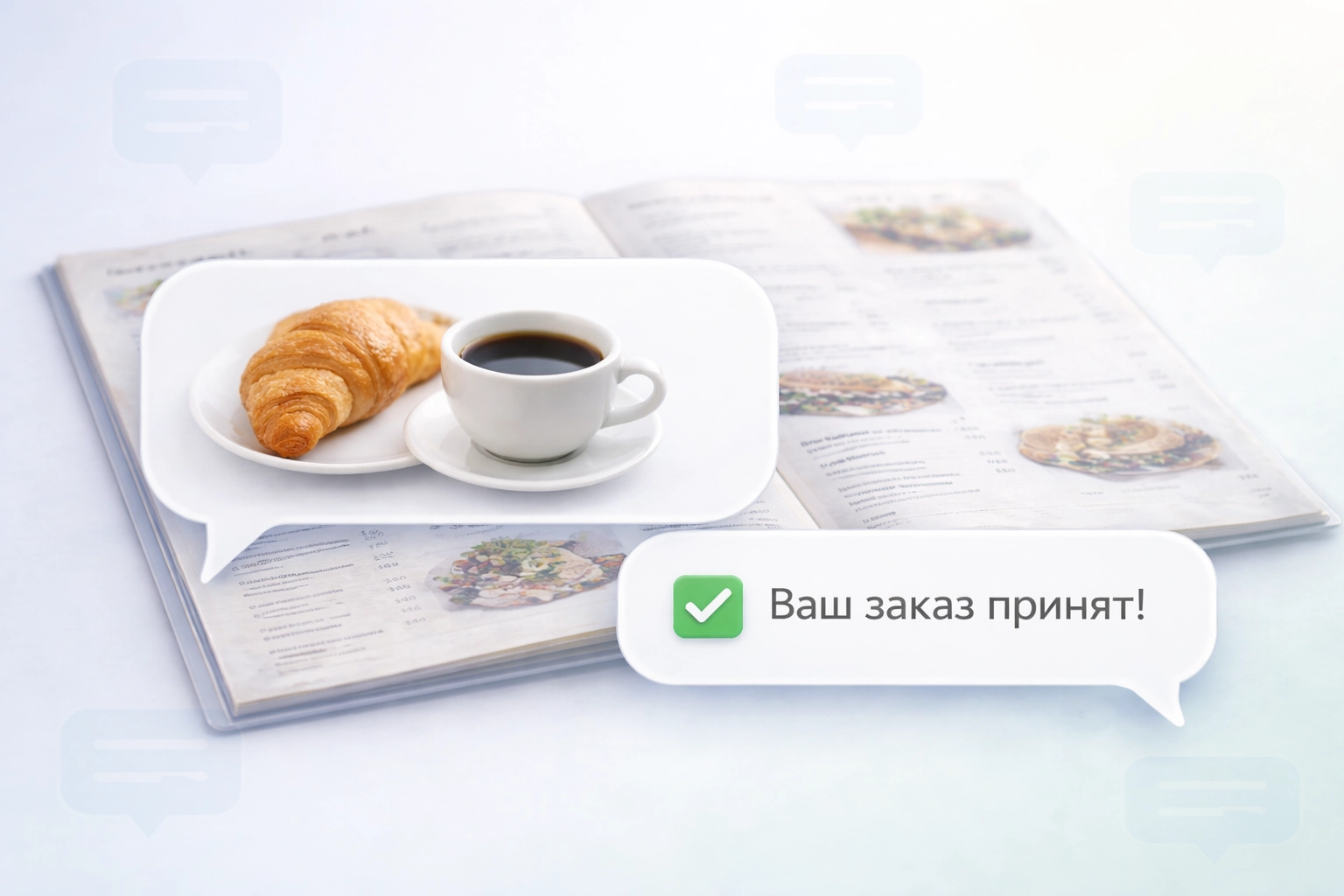 Приём заказов кафе и ресторанов в мессенджере