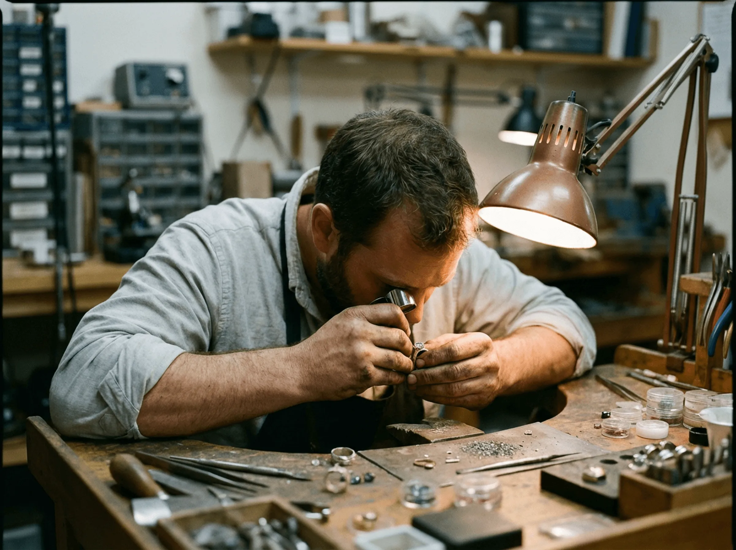 Ювелир за работой