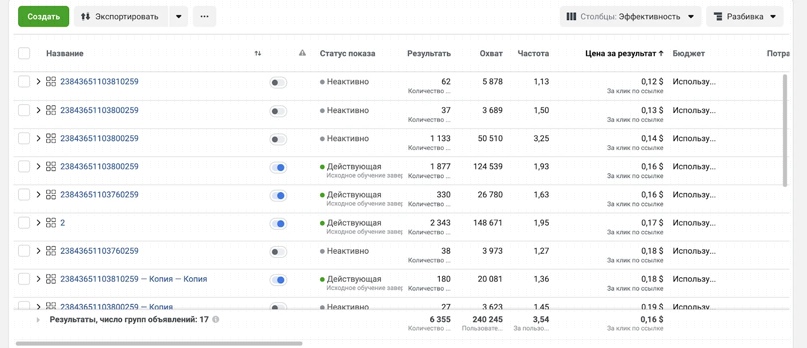 32 045 заявок по цене 0.52$ для бренда органической косметики через мессенджеры, изображение №13